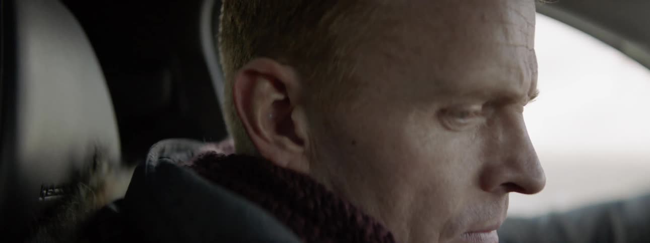 Man drives a car