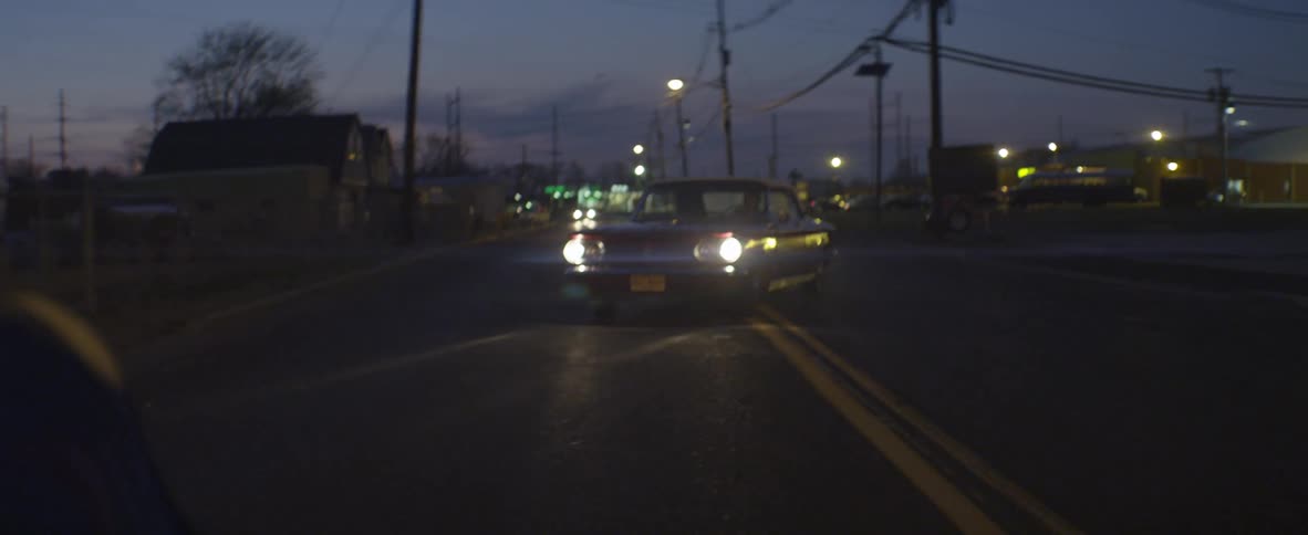 A car driving a night