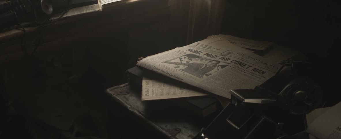 A newspaper sitting on a table