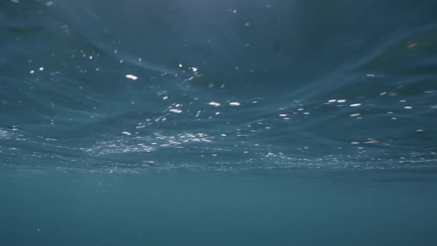 Water flows in an ocean