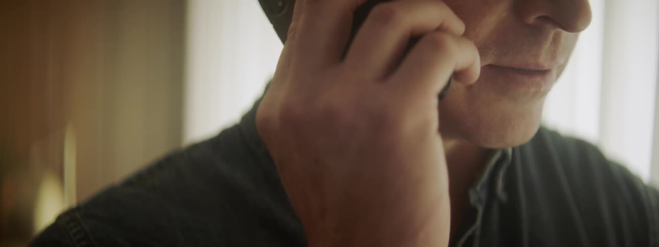 Man talks on the phone