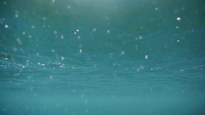 Ocean water bubbles and ripples