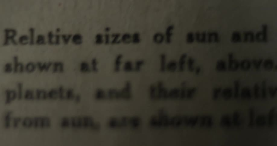 Close up of a printed image and text