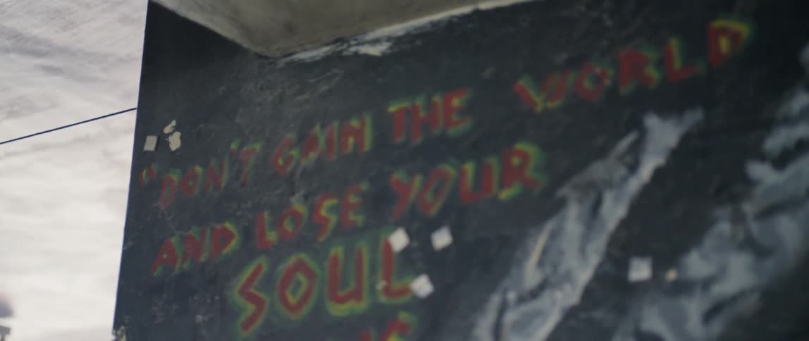 Slogan on a chalkboard