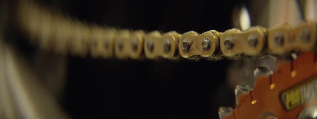 Chain on bicycle
