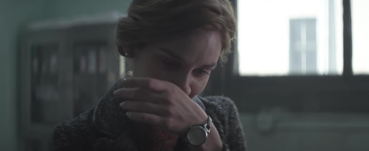 A person crying