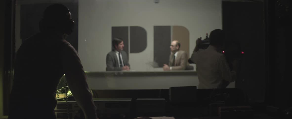 A news program being filmed