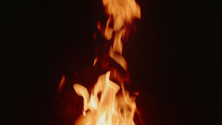 Flame rises into the air