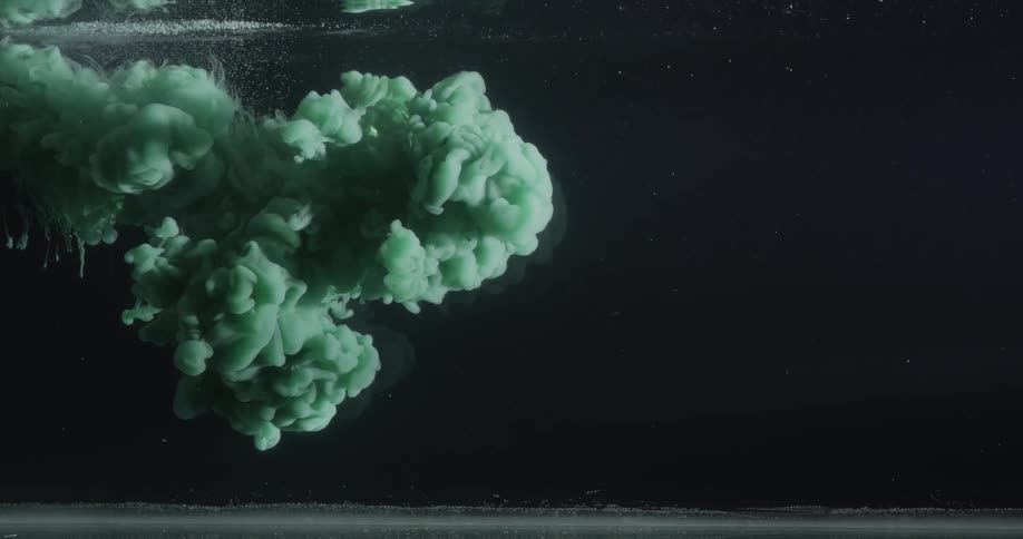 Large splash happens as something enters water