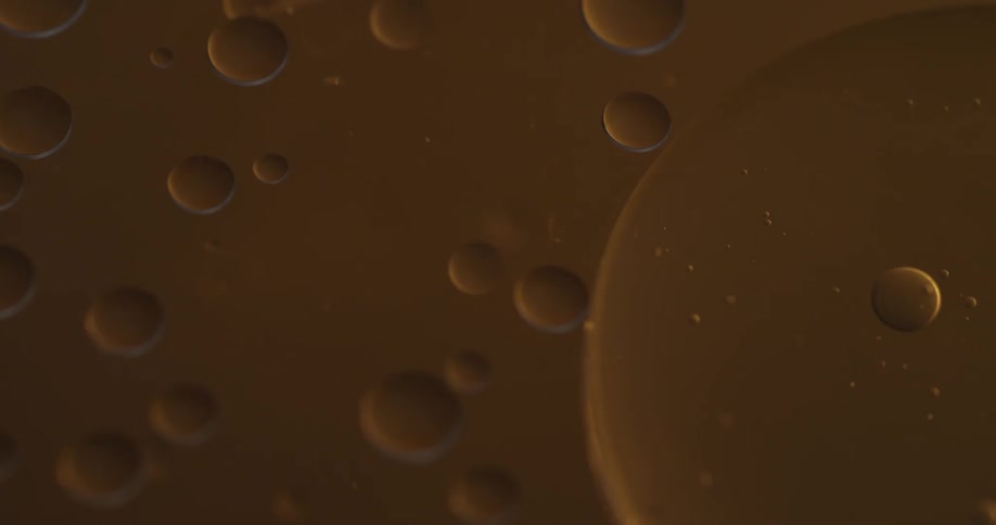 Liquid area with bubbles popping up