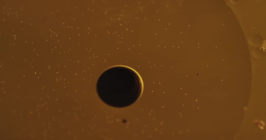 A black spot on a yellow background