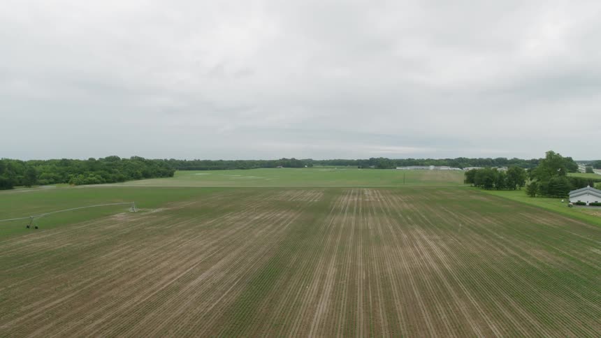 Vast area of flat farmland