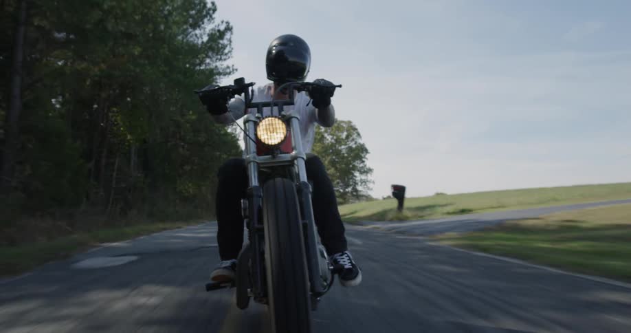 Man Riding Motorcycle