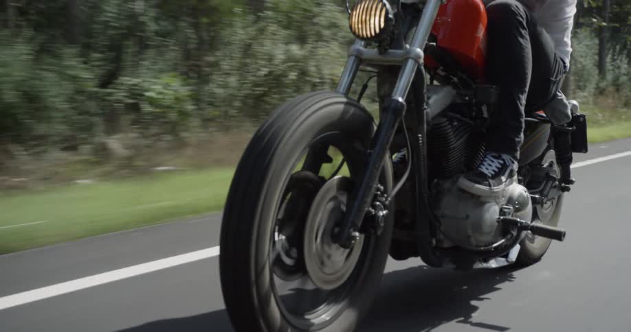 Man Riding Motorcycle