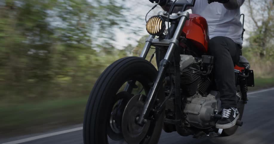 Man Riding Motorcycle