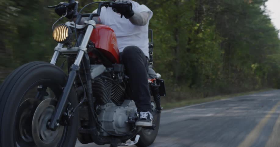 Man Riding Motorcycle