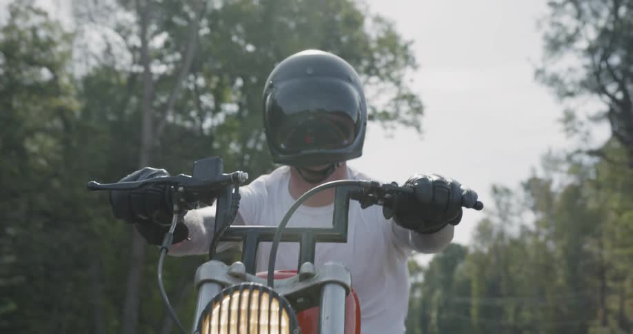 Man Riding Motorcycle