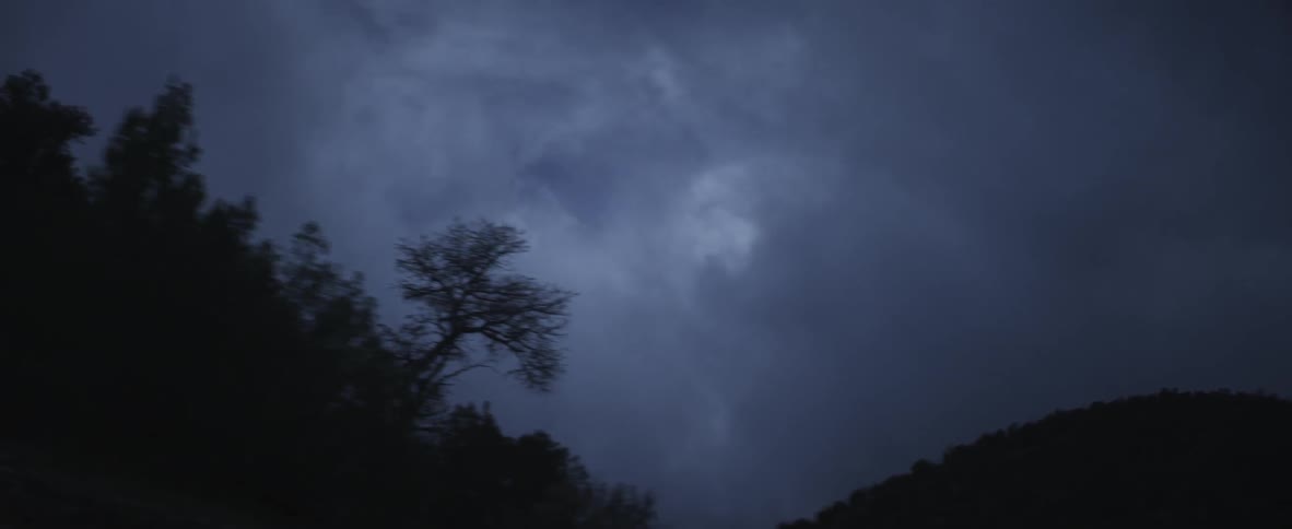 Clouds in the night sky