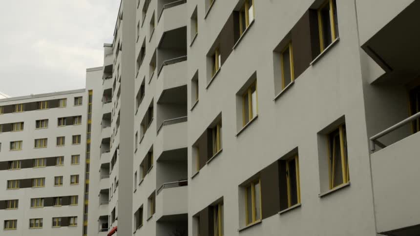 Windows cover a large building
