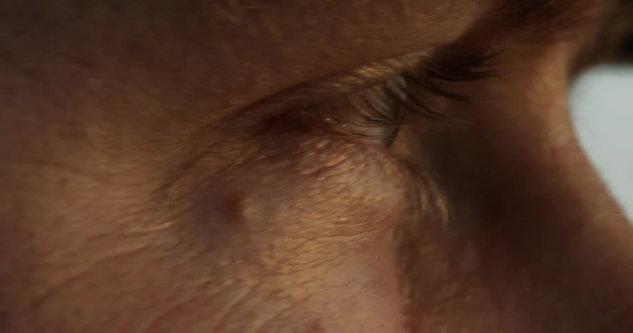 A man looks around