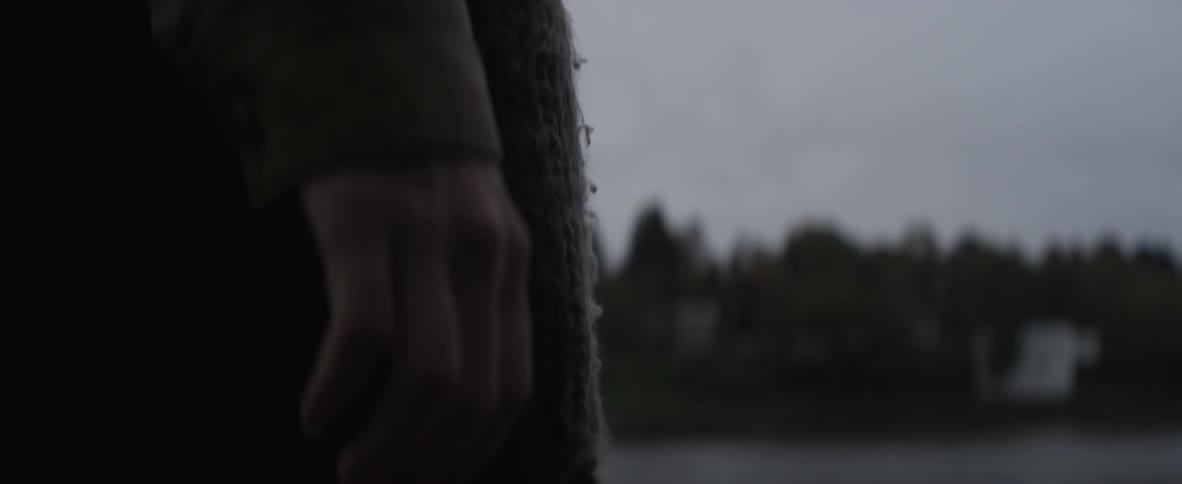 A person walking outside