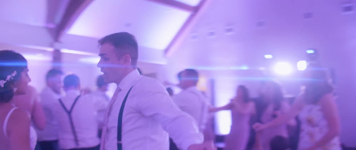 People dancing at a wedding party
