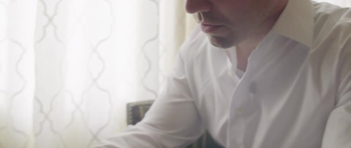 Man reads aloud from book