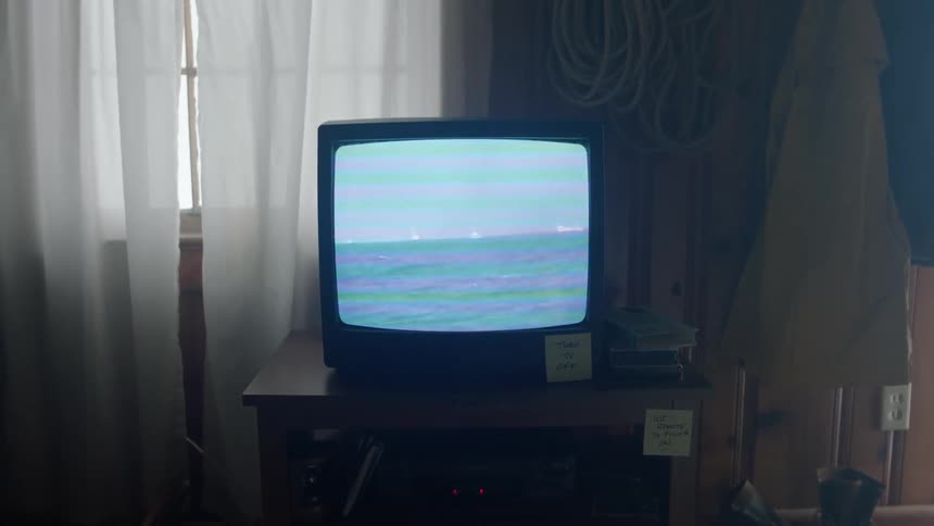 Men fish on a television program