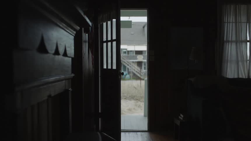 The front door to a house is left open