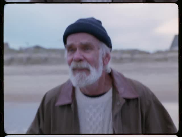 Elderly Man Living In Cabin