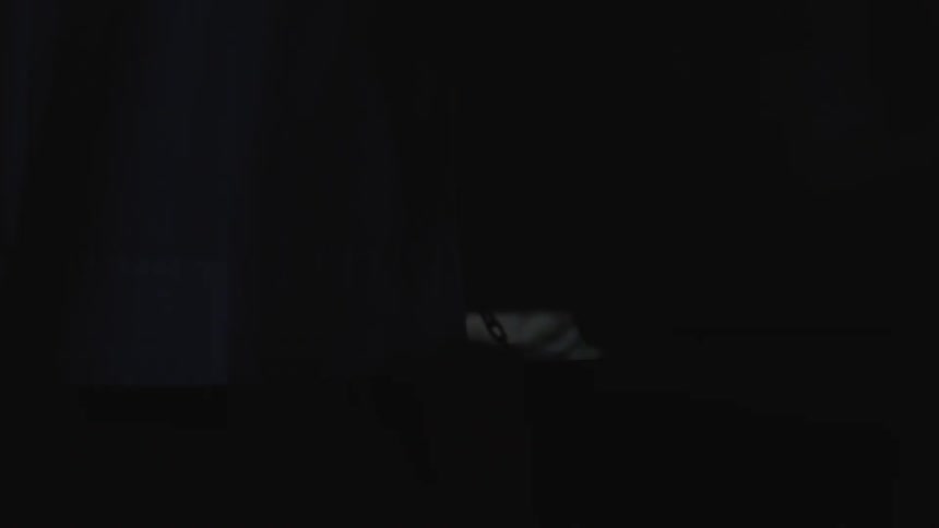 Elderly Man Living In Cabin