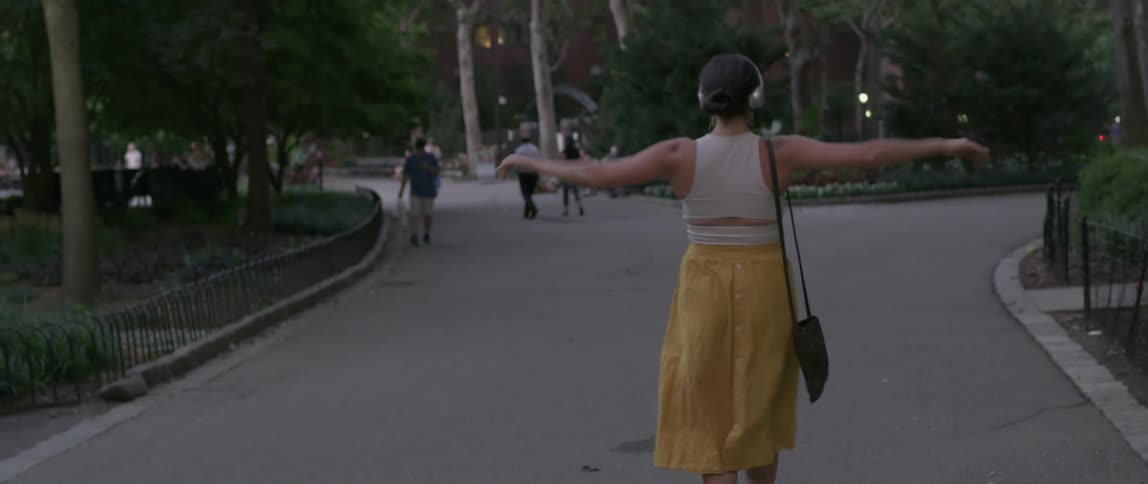 Woman Dancing In New York City