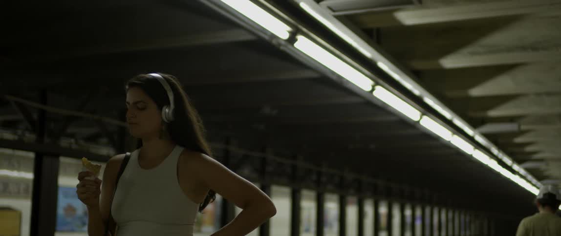 Woman Dancing In New York City