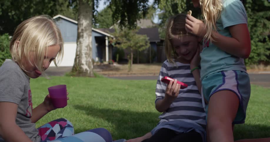 Kids playing outside