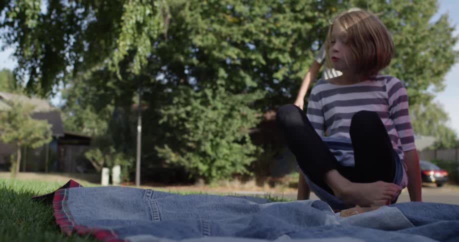 Kids playing outside