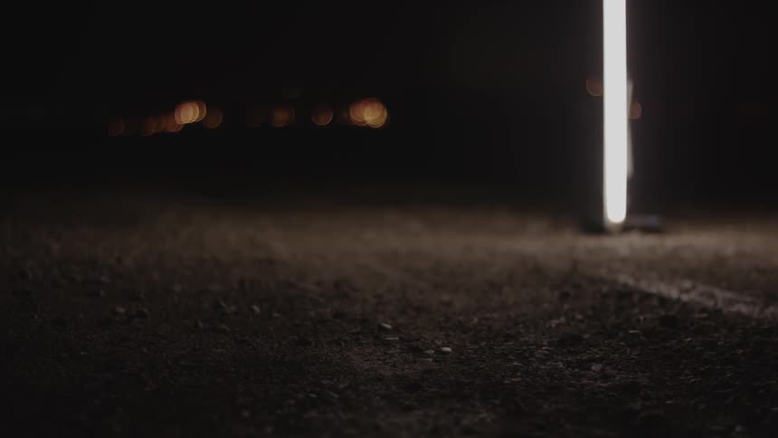 Light glowing in the dark
