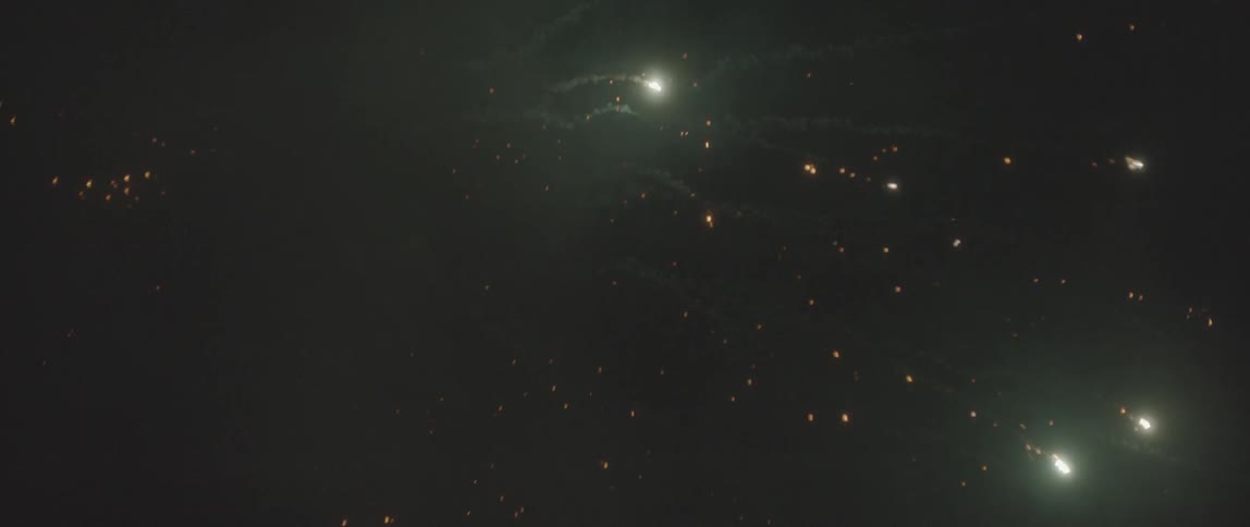 Fireworks exploding in the sky