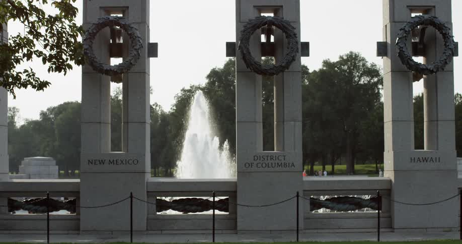 World War Two WWII veterans Memorial in Washington DC