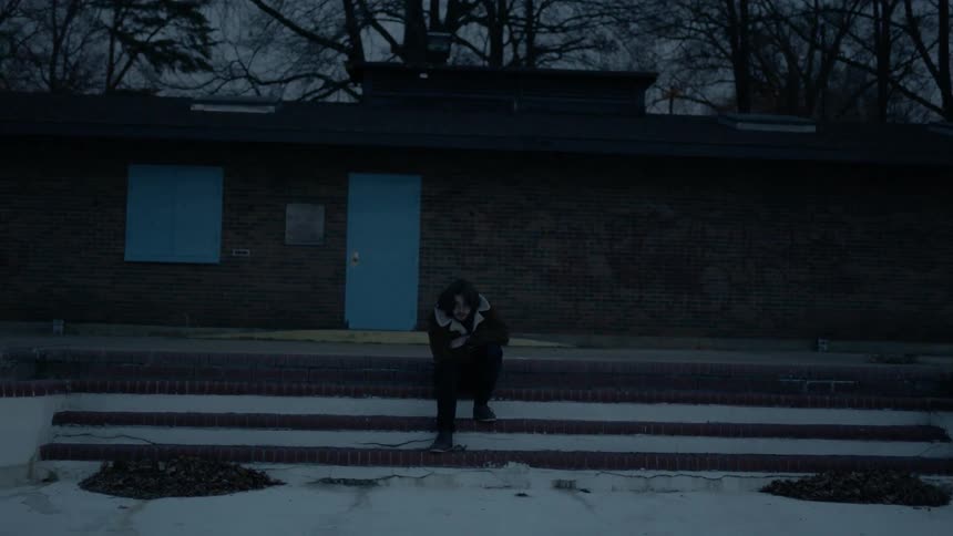 Friends Hanging Out At An Empty Pool