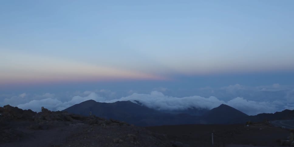 Aerial view of a mountain range