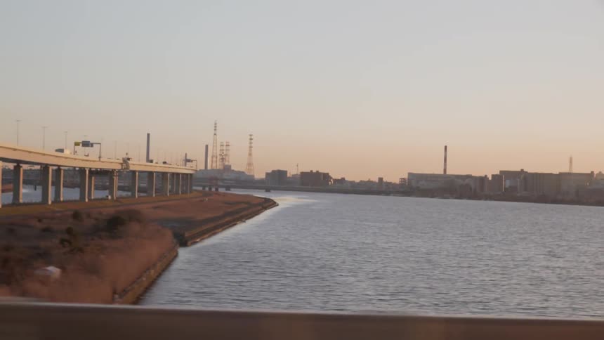 The bridges lead to the city over the water