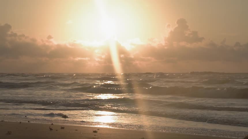 View of a sunset over the ocean