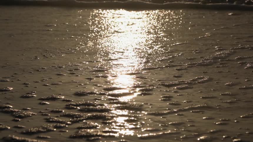 Waves at sunset