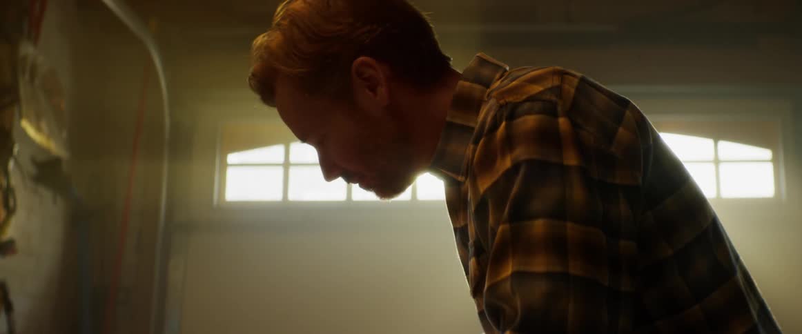 A man working in a garage
