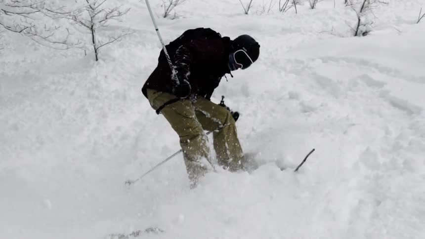 Man skiing down a hill