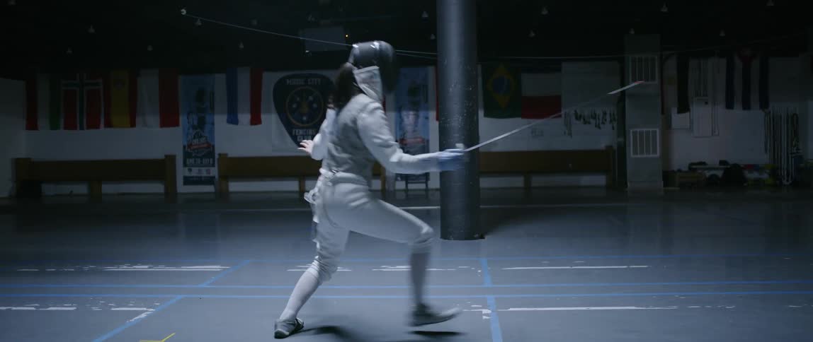 Woman Fencing