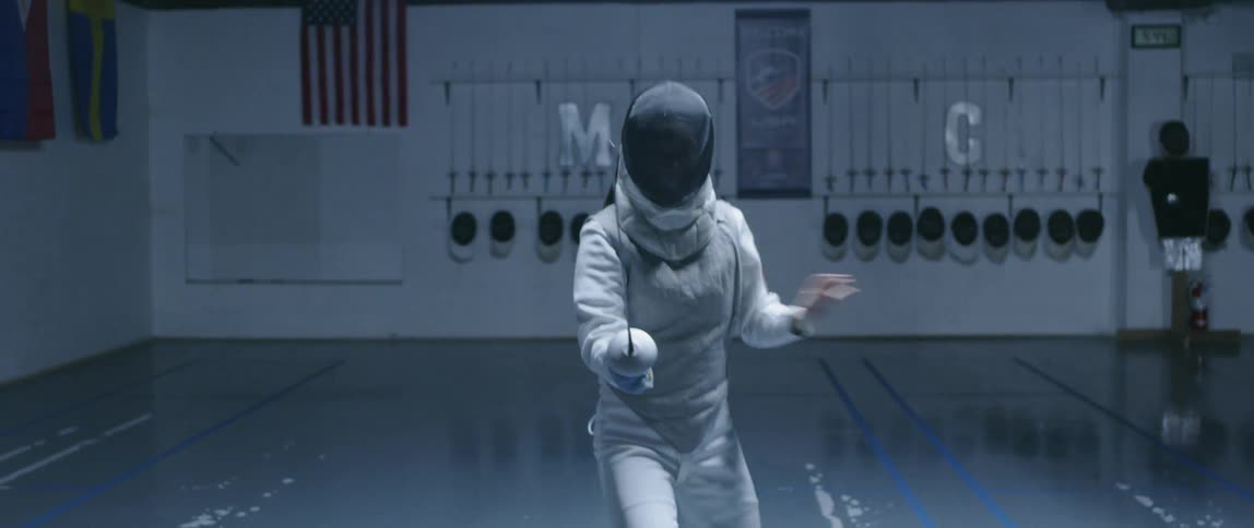 Woman Fencing