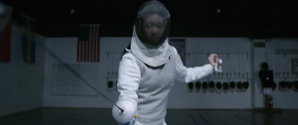 Woman Fencing