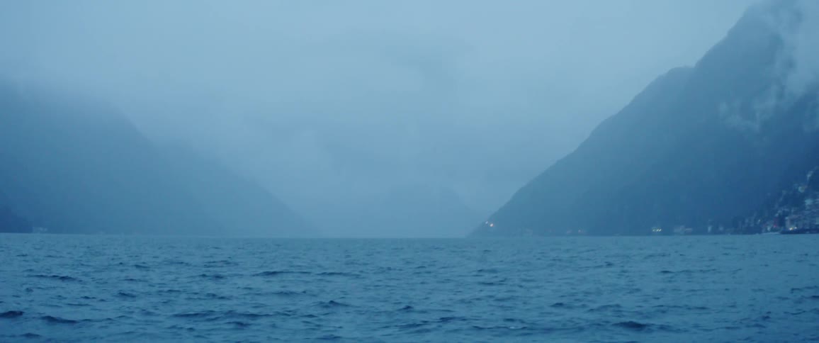 Mountains mist and ocean