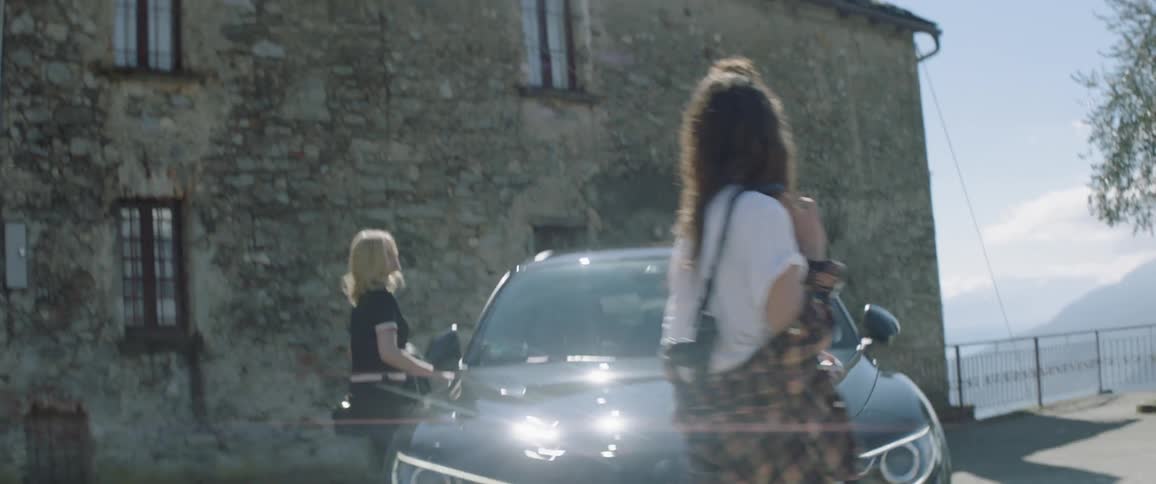 Couple getting into the car